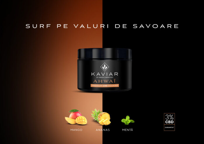 Aromă narghilea Kaviar 100g (Ahwai) 3% CBD