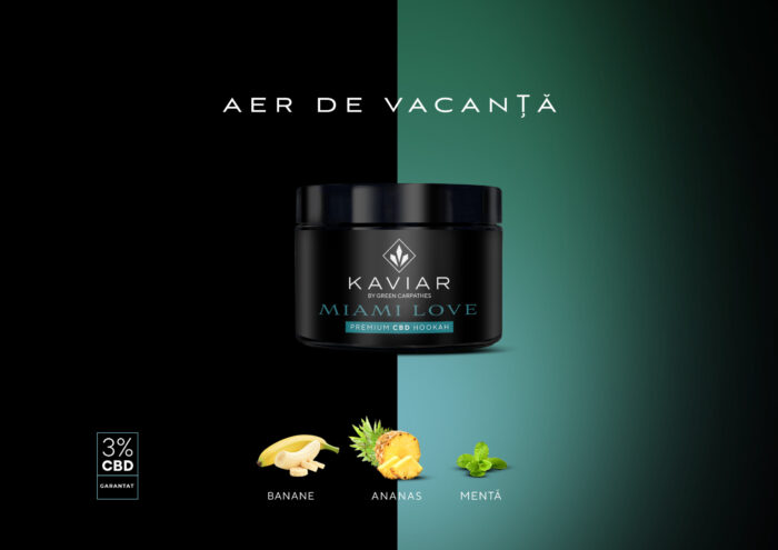 Aromă narghilea Kaviar 100g (Miami-Love) 3% CBD