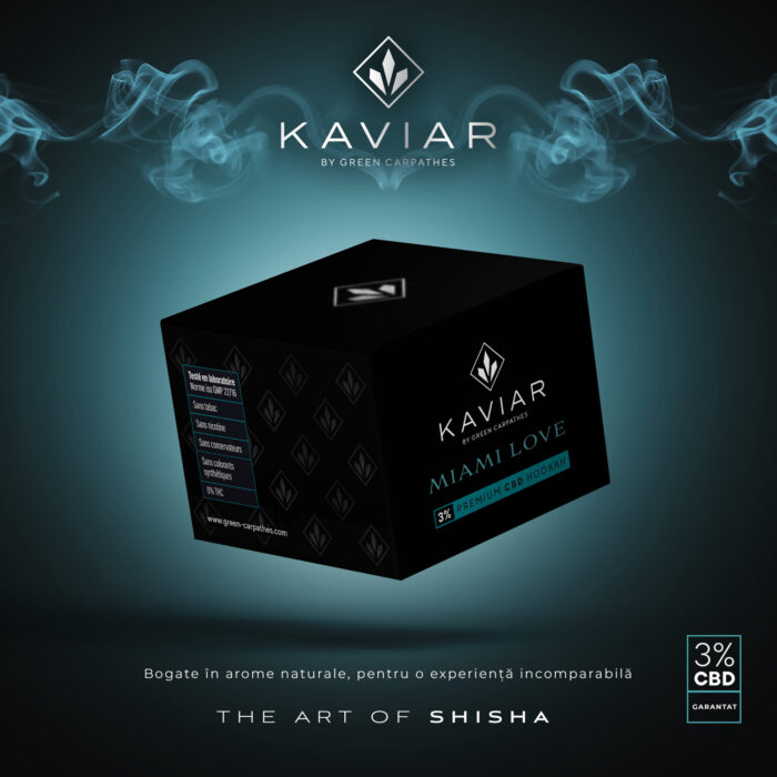 Aromă narghilea Kaviar 100g (Miami-Love) 3% CBD
