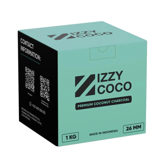 Cărbuni narghilea Izzy Coco 1kg 26mm